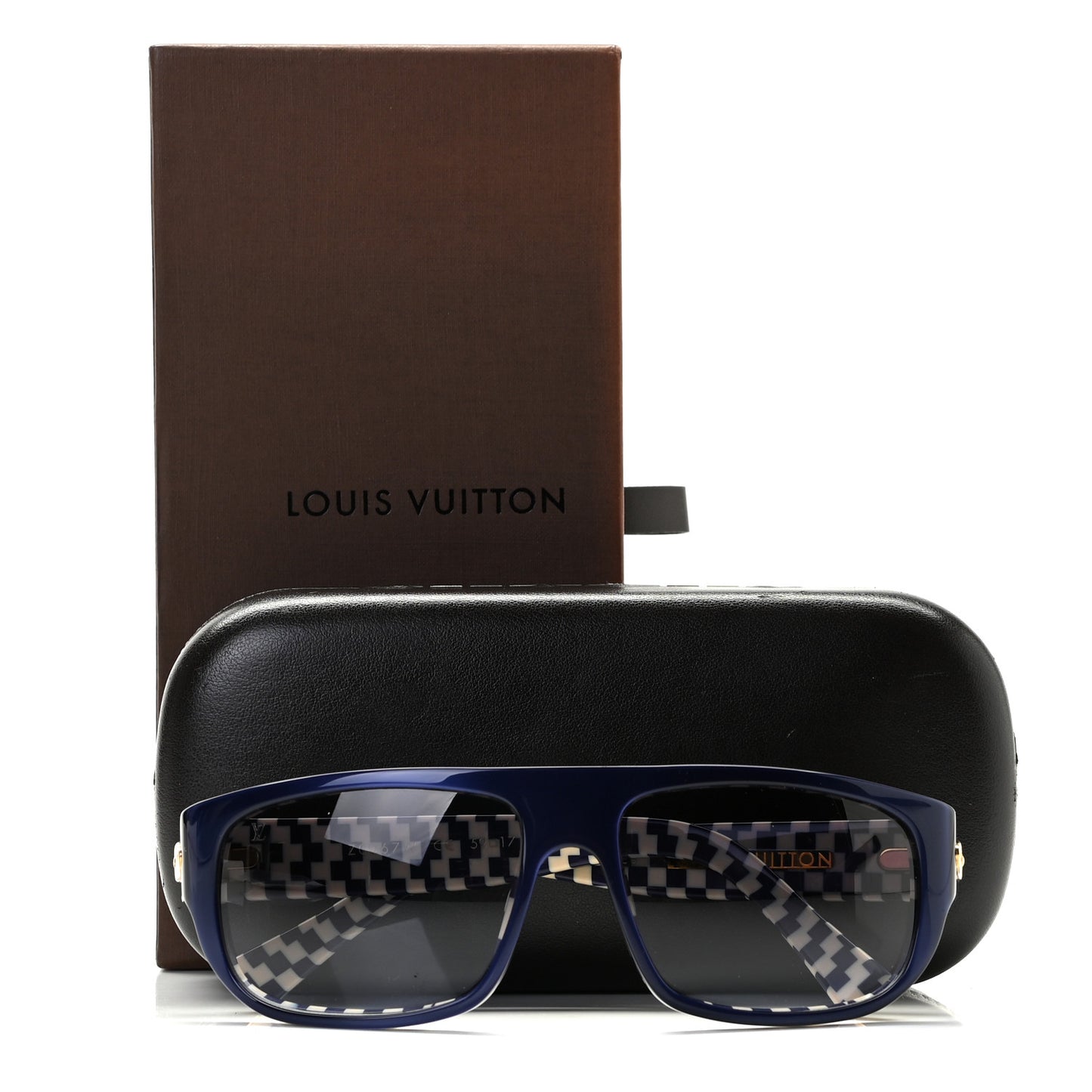 Damier Azur Polarized Sunglasses Z0067W Blue