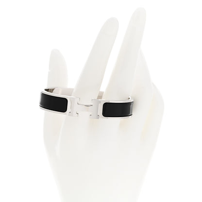 Hermes Enamel Narrow Clic Clac H Bracelet PM Black 2 of 6