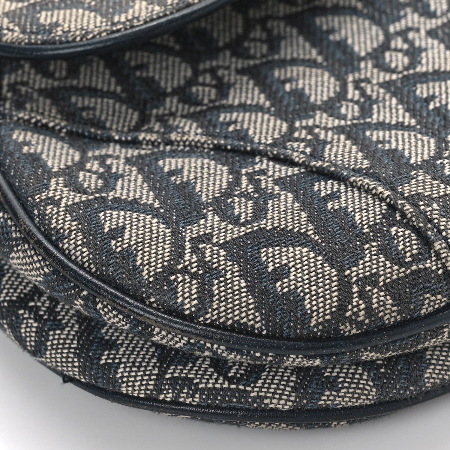Christian Dior Monogram Saddle Bag Blue 7 of 9