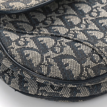 Christian Dior Monogram Saddle Bag Blue 7 of 9
