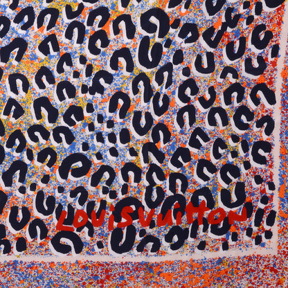 Louis Vuitton Silk Leo Spray Giant Square Piment 1 of 5