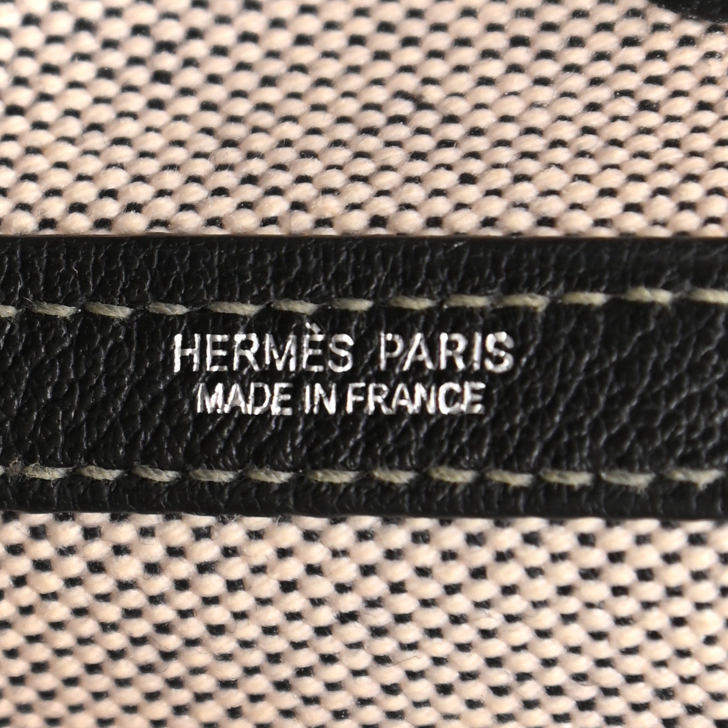 Hermes Twill D H Negonda Garden Party 30 TPM Ecru Black 11 of 21