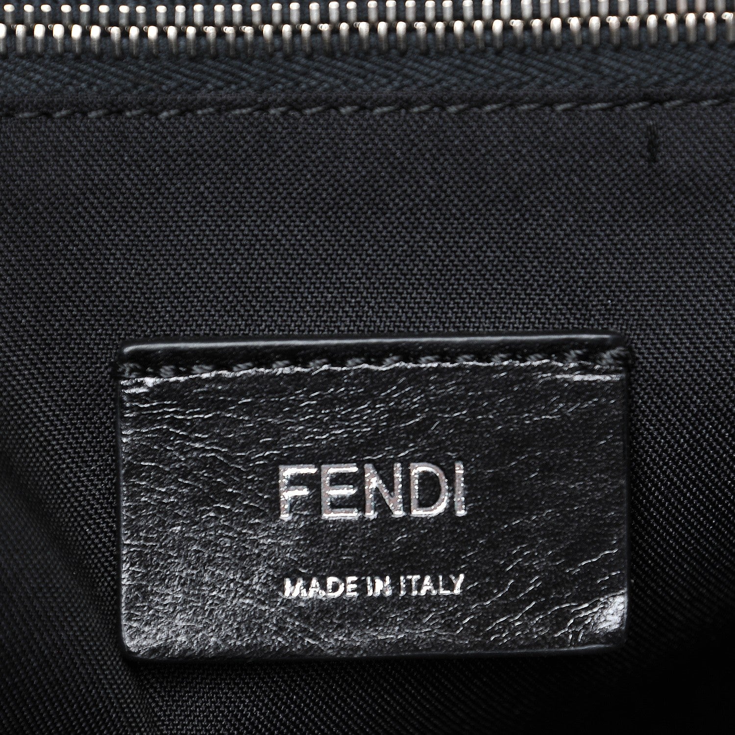 Fendi Nylon Vitello Century Dolce Monster Eyes Tote Black Sunflower 6 of 9