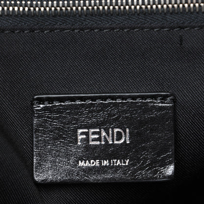Fendi Nylon Vitello Century Dolce Monster Eyes Tote Black Sunflower 6 of 9