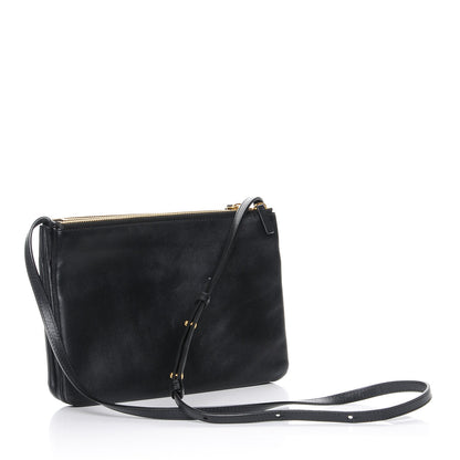 Celine Smooth Lambskin Large Trio Crossbody Bag Navy Blue 3 of 7