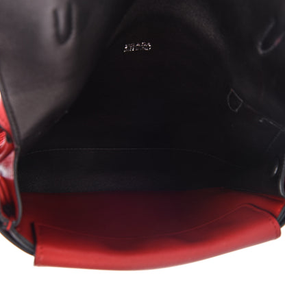 Prada Lux Calf Flap Crossbody Fuoco 5 of 13