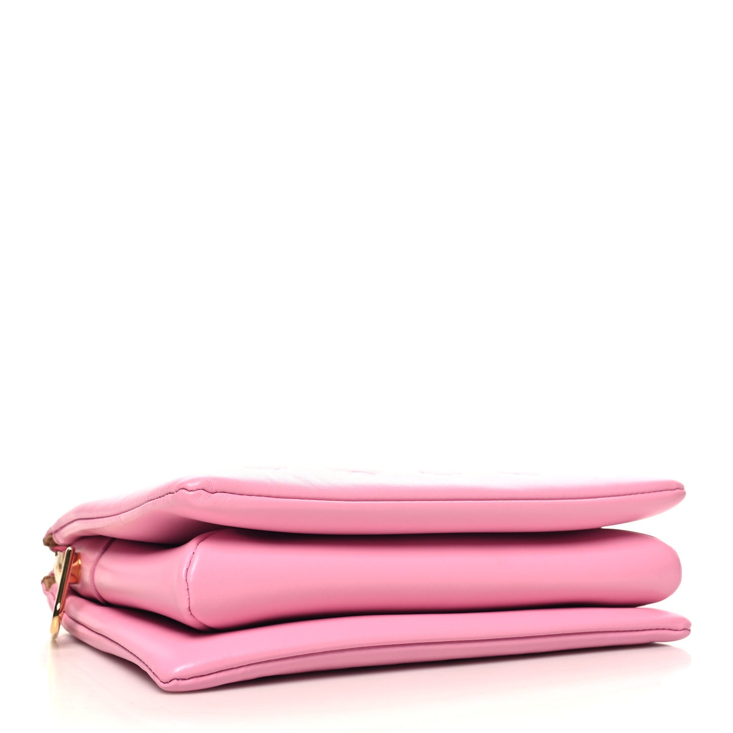 Lambskin Embossed Monogram Coussin PM Rose Bonbon