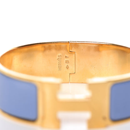 Hermes Enamel Wide Clic Clac H Bracelet GM Lilac 4 of 5