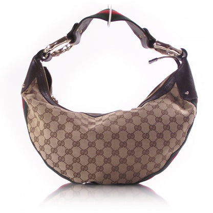 Gucci Monogram Signature Horsebit Hobo 1 of 10