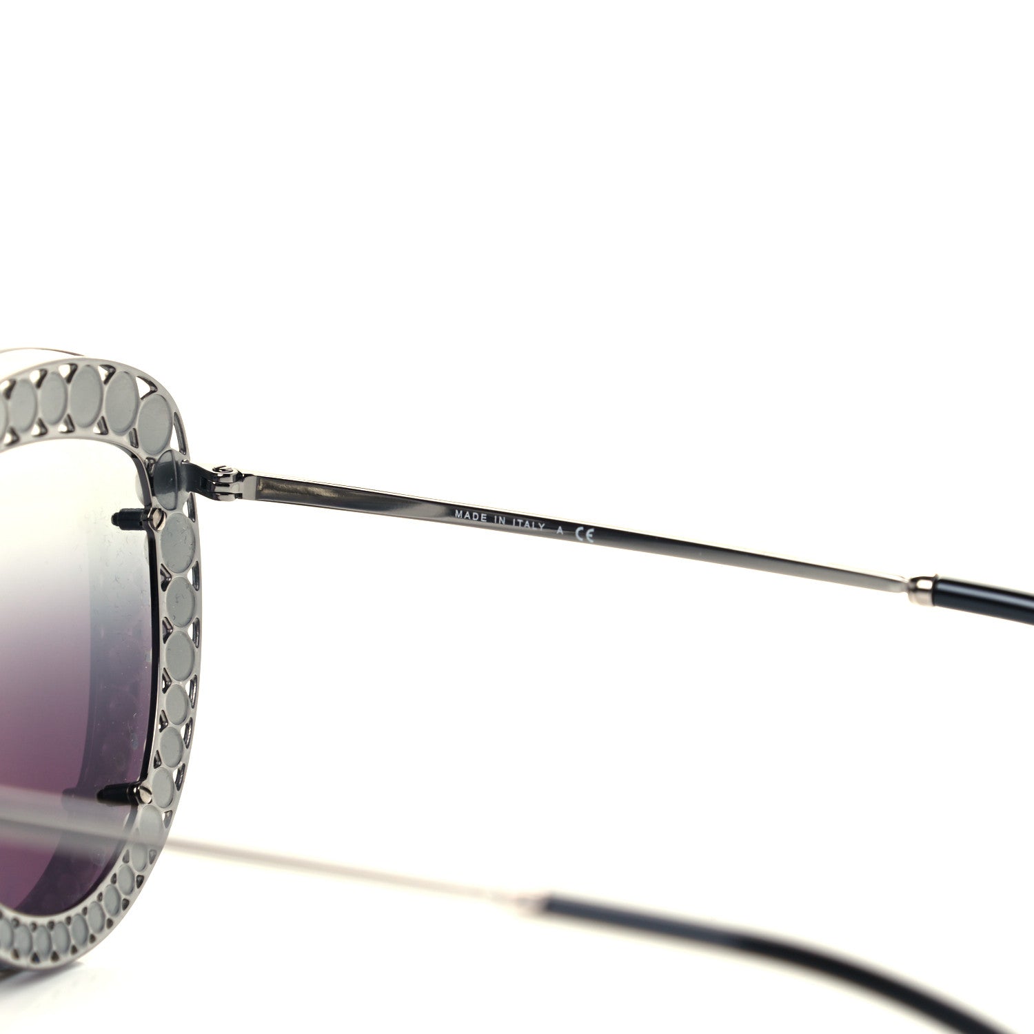 Chanel Acetate Metal Pearl Butterfly Sunglasses 4236-H Black Grey 6 of 7