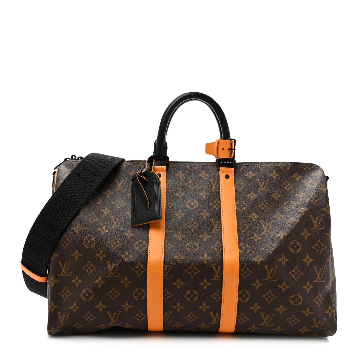 Louis Vuitton Monogram Macassar Keepall Bandouliere 45 Radiant Sun 1 of 8