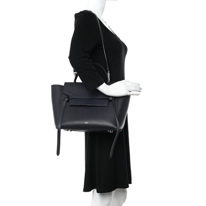 Celine Grained Calfskin Mini Belt Bag Navy 2 of 17