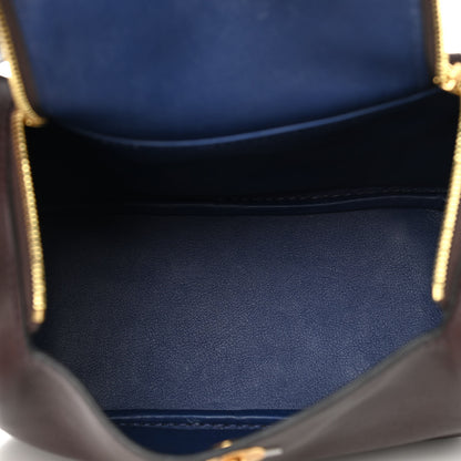 Hermes Swift Verso Mini Lindy 20 Rouge Sellier Bleu Saphir 4 of 14