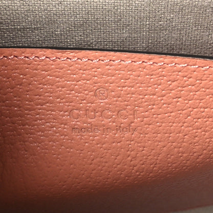 Gucci Monogram Textured Dollar Calfskin Ophidia Pouch Cloche Rose Pink 6 of 9