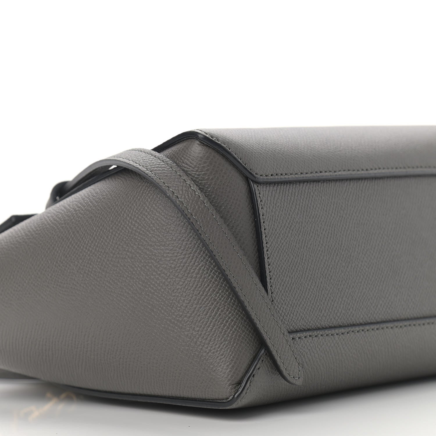 Celine Grained Calfskin Nano Belt Bag Grey 8 of 9