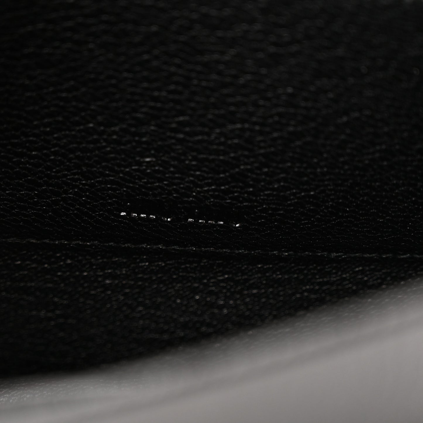 Goatskin Madras Crystal Pearl Flap Clutch Black