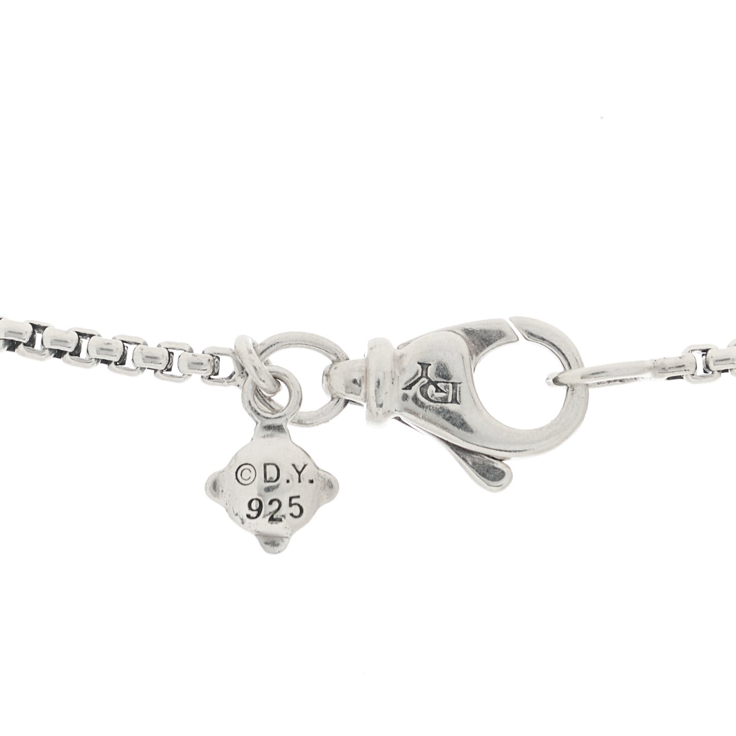 Sterling Silver Diamond Initial L Charm Necklace