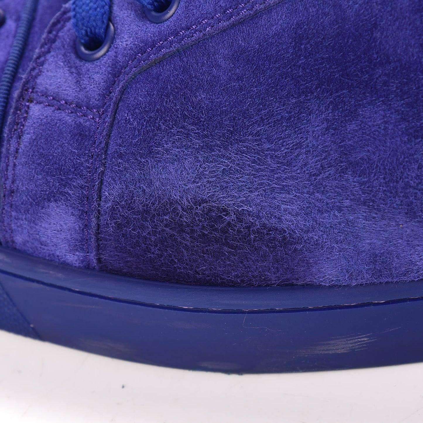 Suede Louis Junior Spikes Flat Sneakers 43 Blue