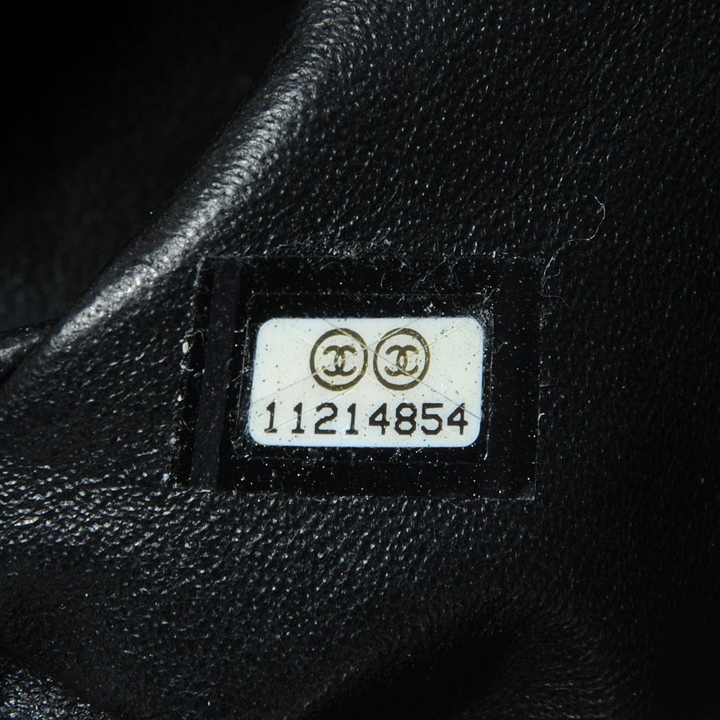 Lambskin Perforated Timeless Clutch Black