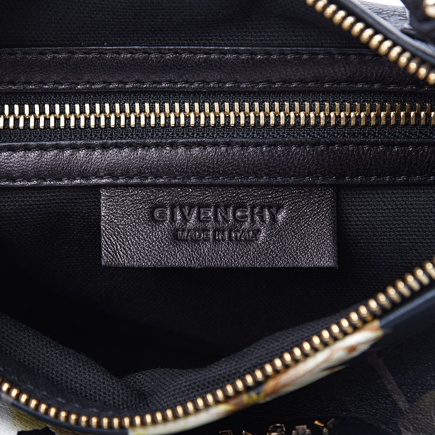 Givenchy Lambskin Magnolia and Moth Print Mini Pandora Black 6 of 9