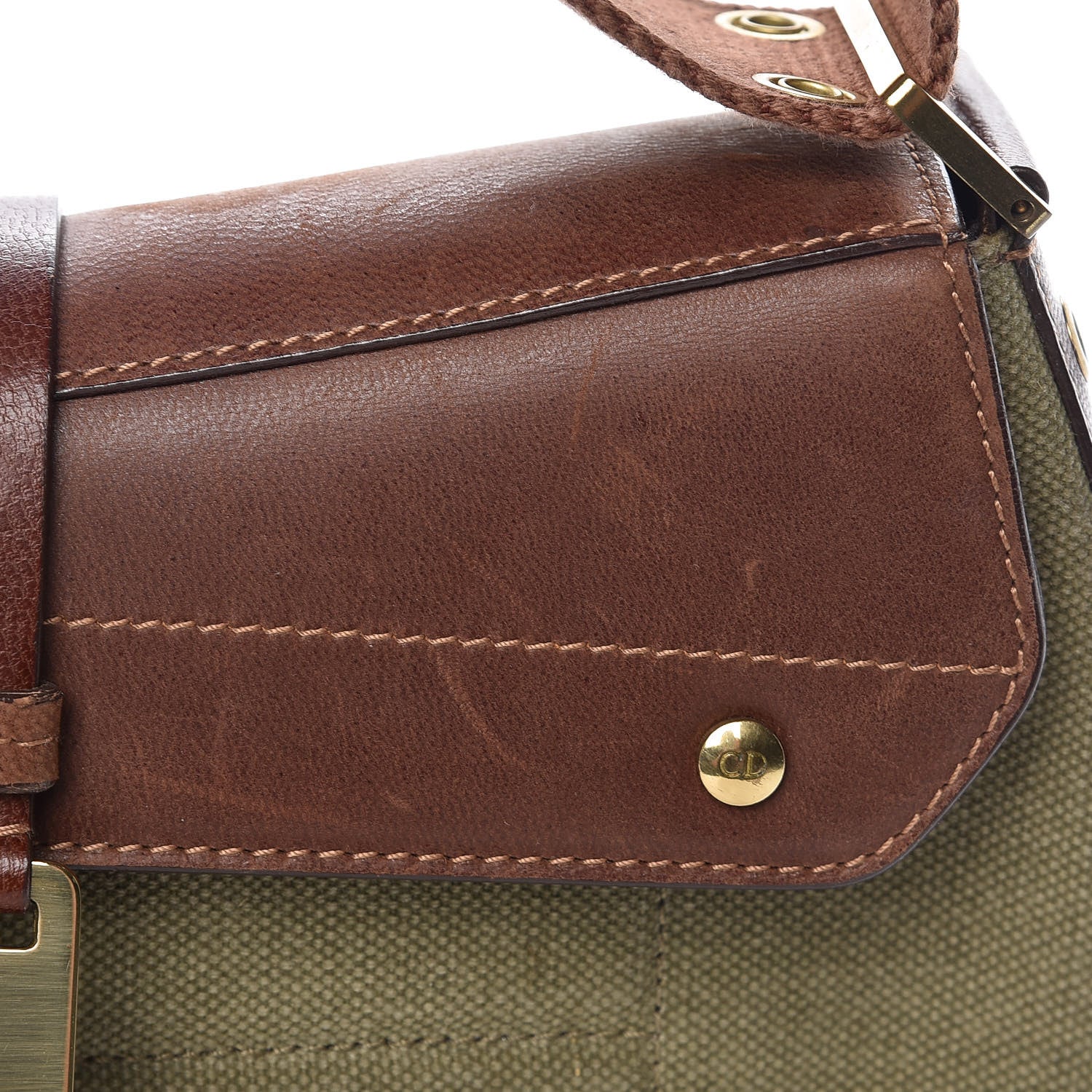 Christian Dior Canvas Calfskin Street Chic Columbus Ave Green 12 of 15
