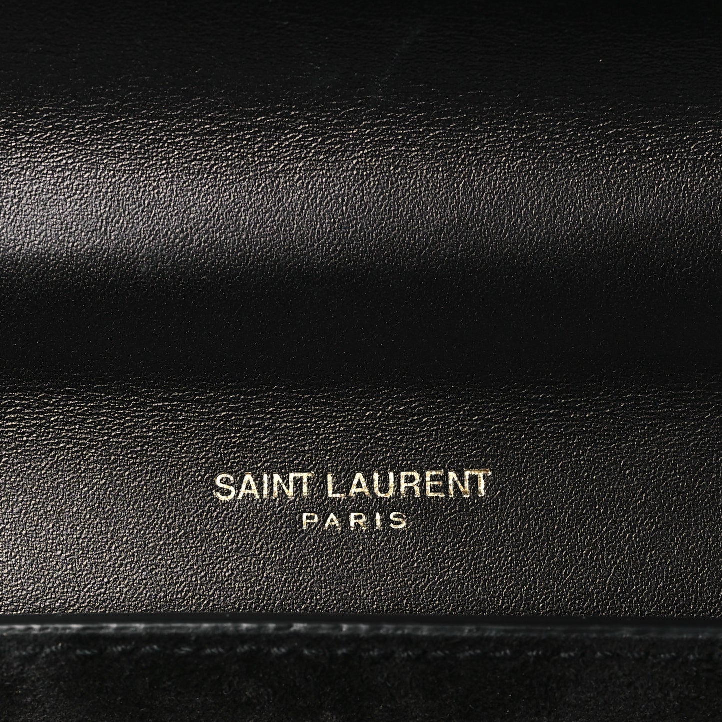 Patent Calfskin Classic Monogram Small Kaia Satchel Black