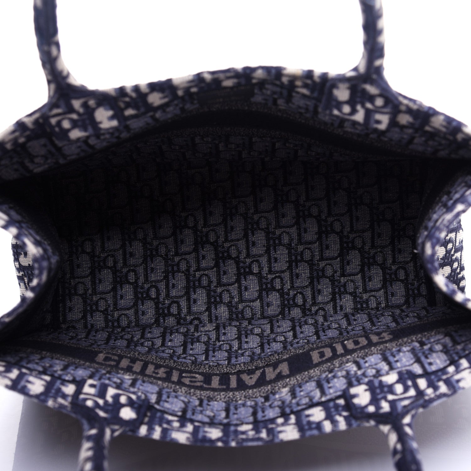 Christian Dior Oblique Medium Book Tote Blue Multicolor 5 of 9