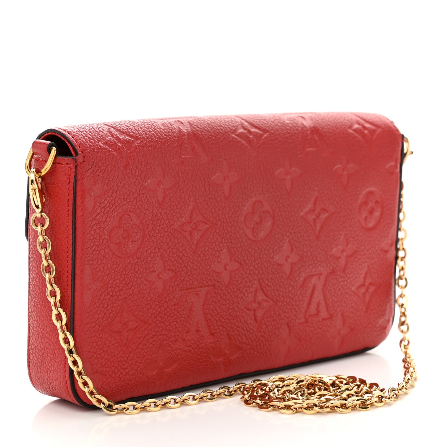 Empreinte Pochette Felicie Chain Wallet Scarlet