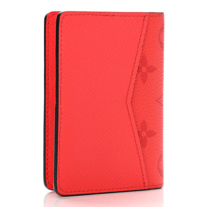 Louis Vuitton Taigarama Pocket Organizer NM Fire Red 3 of 8