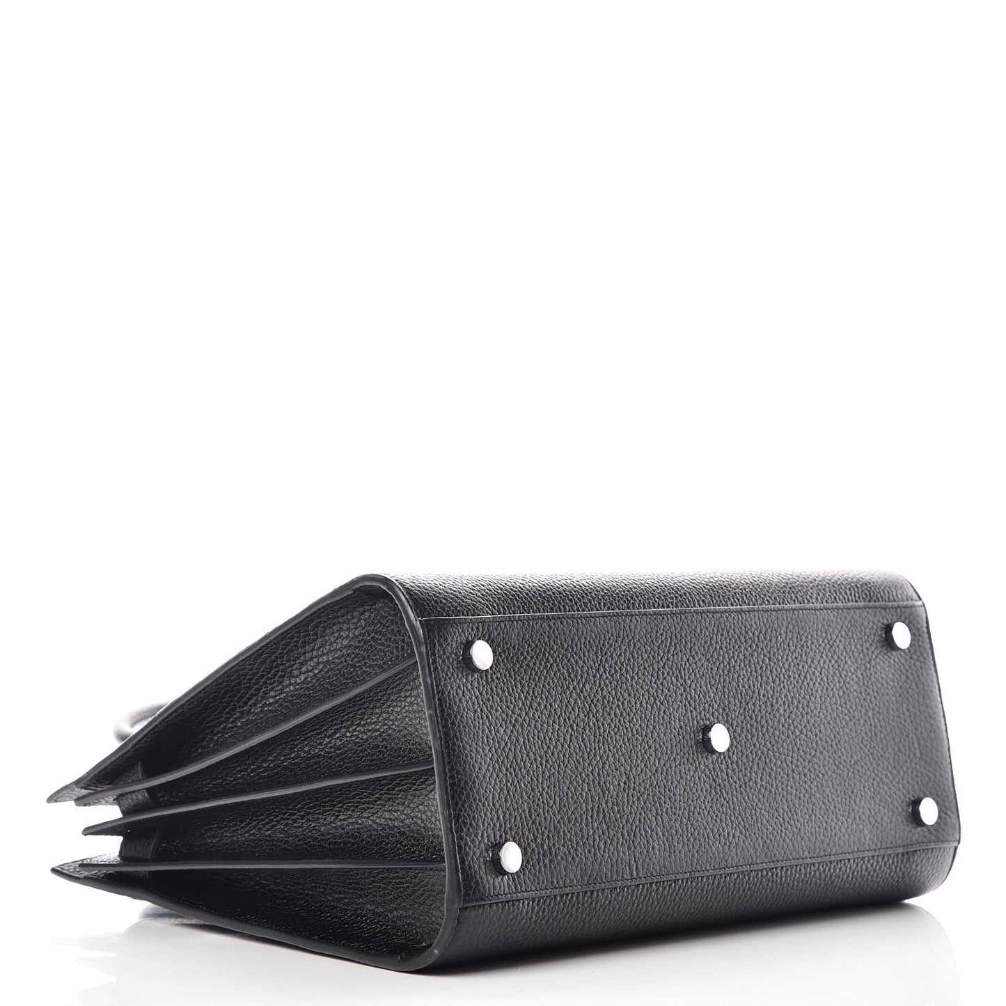 Grained Calfskin Small Sac De Jour Black
