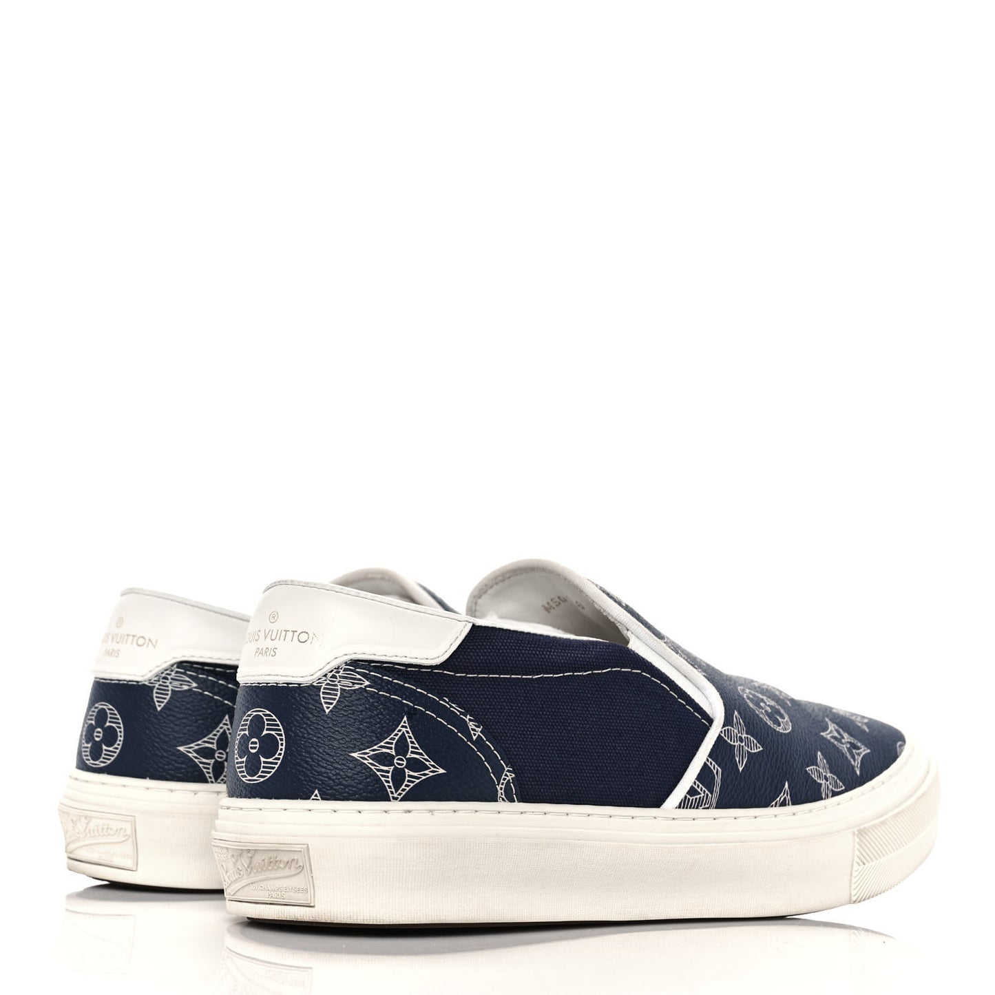 Savane Monogram Trocadero Slip On Sneakers 6 Encre
