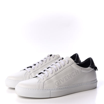 Givenchy Calfskin Perforated Urban Street Sneakers 40 White 3 of 9