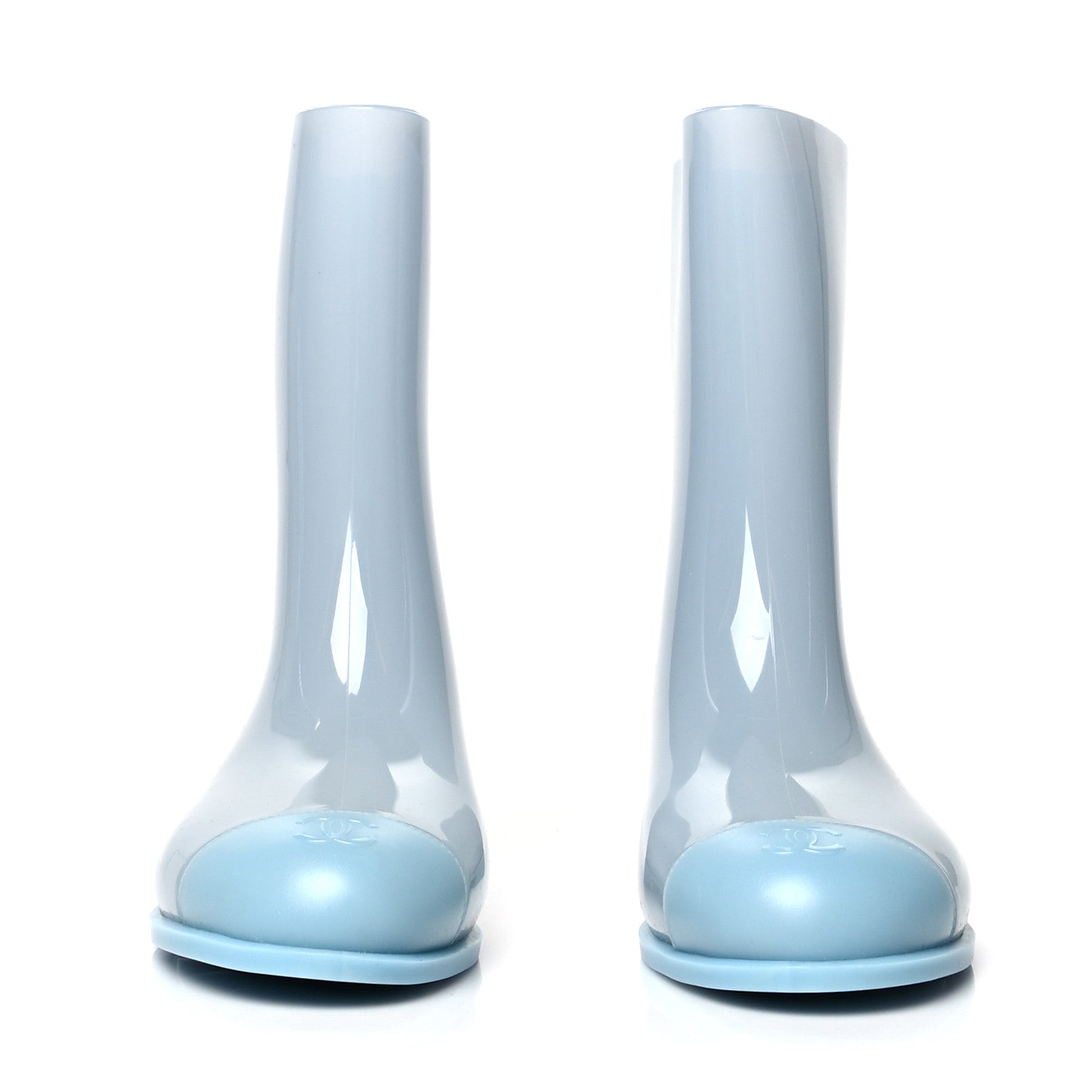 Chanel Rubber Rain Boots 38 Light Blue 1082587 – FASHIONPHILE