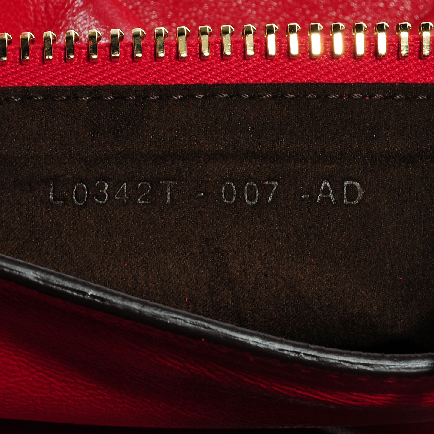 Calfskin Alix Padlock Zip Shoulder Bag Flame Red