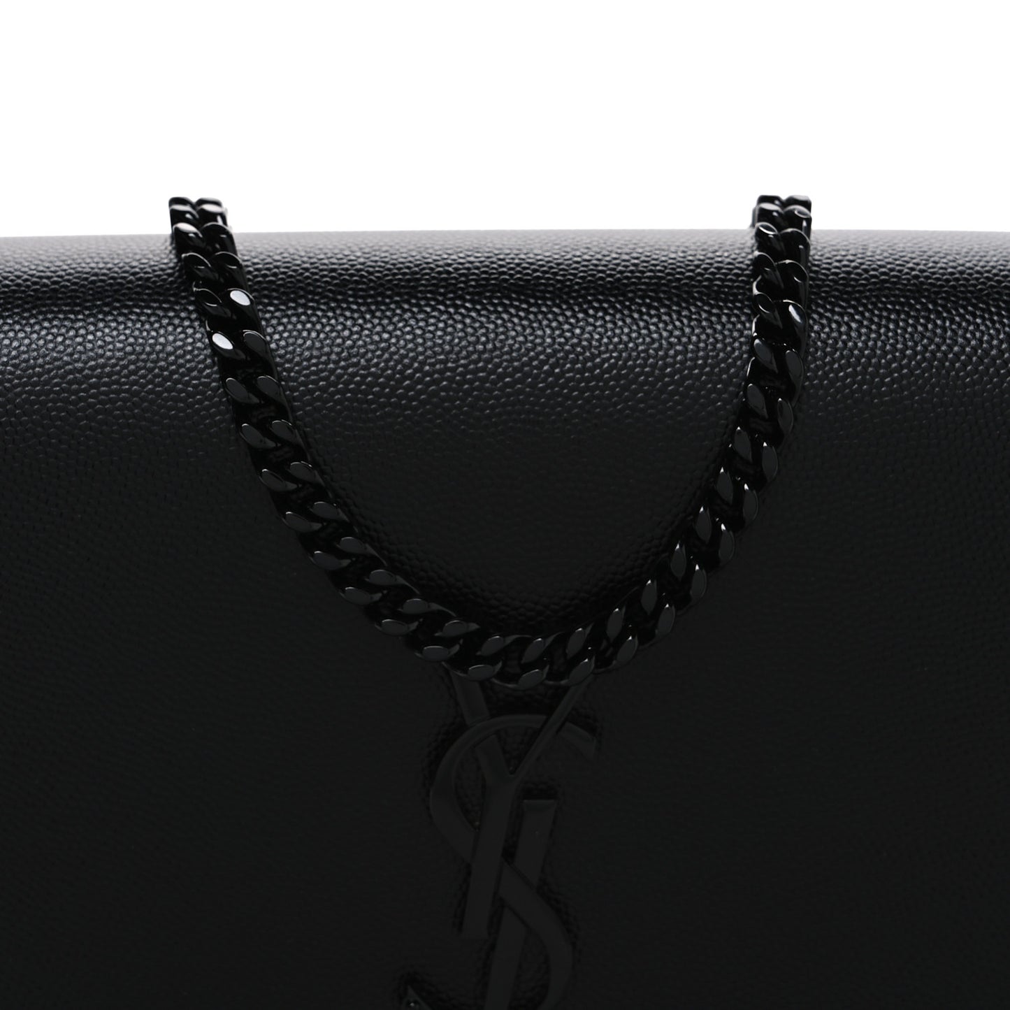 Grain De Poudre Medium Classic Monogram Monochrome Kate Satchel Black