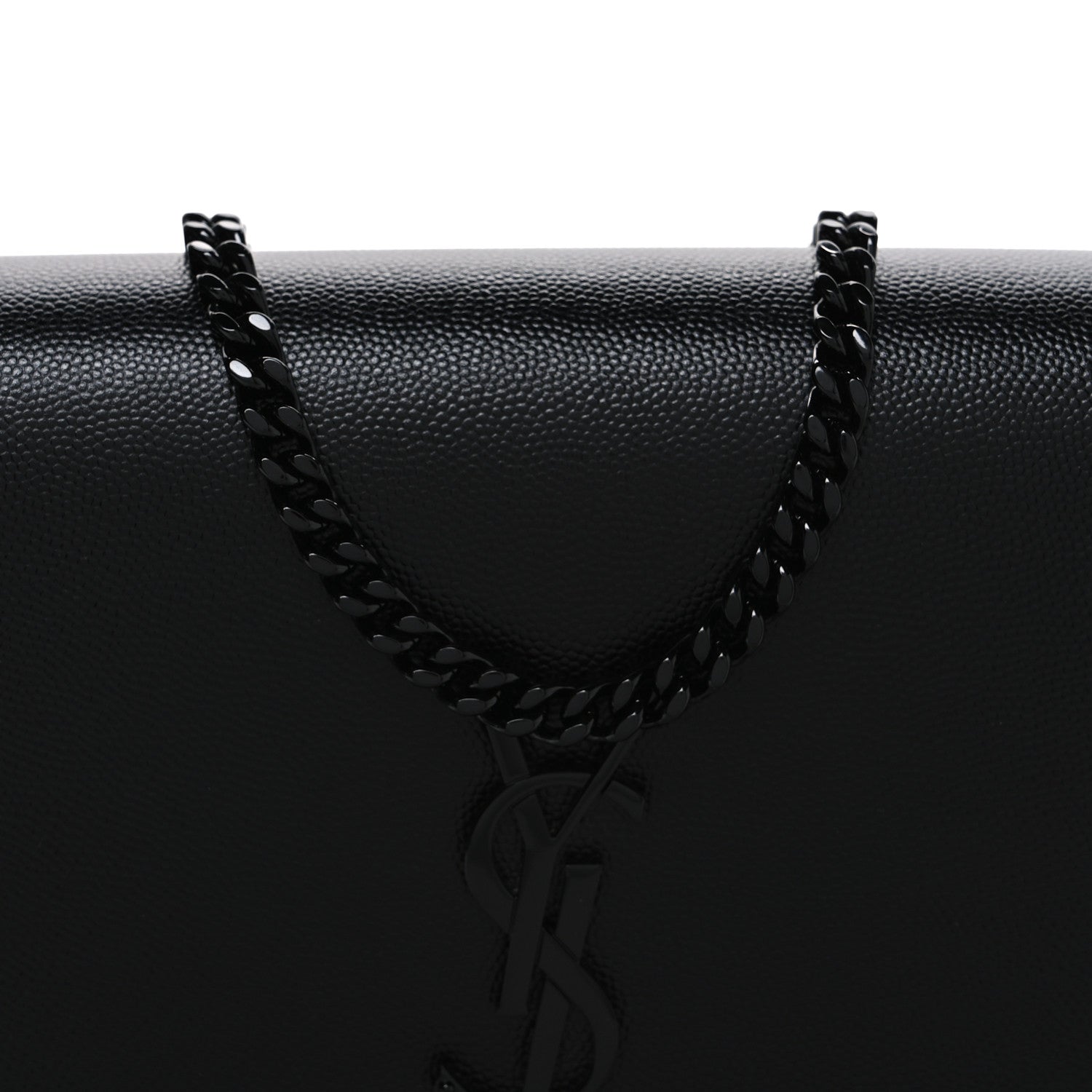 Saint Laurent Grain De Poudre Medium Classic Monogram Monochrome Kate Satchel Black 8 of 10