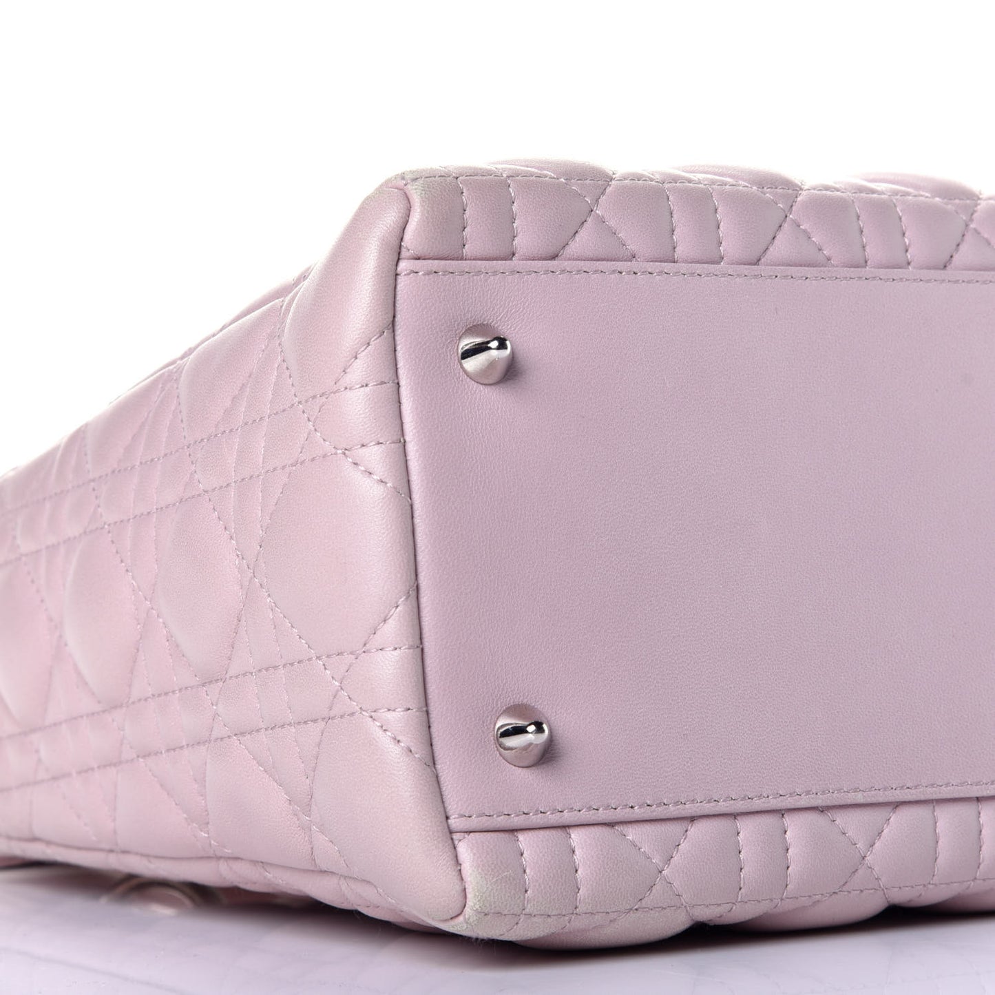Lambskin Cannage Medium Lady Dior Light Pink