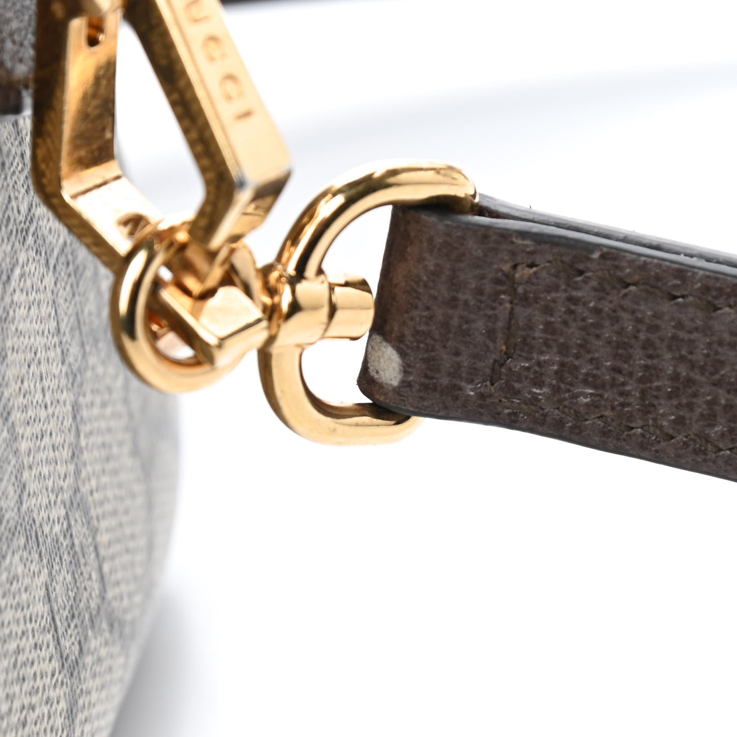 Gucci GG Supreme Monogram Web Medium Ophidia Boston Brown 10 of 12