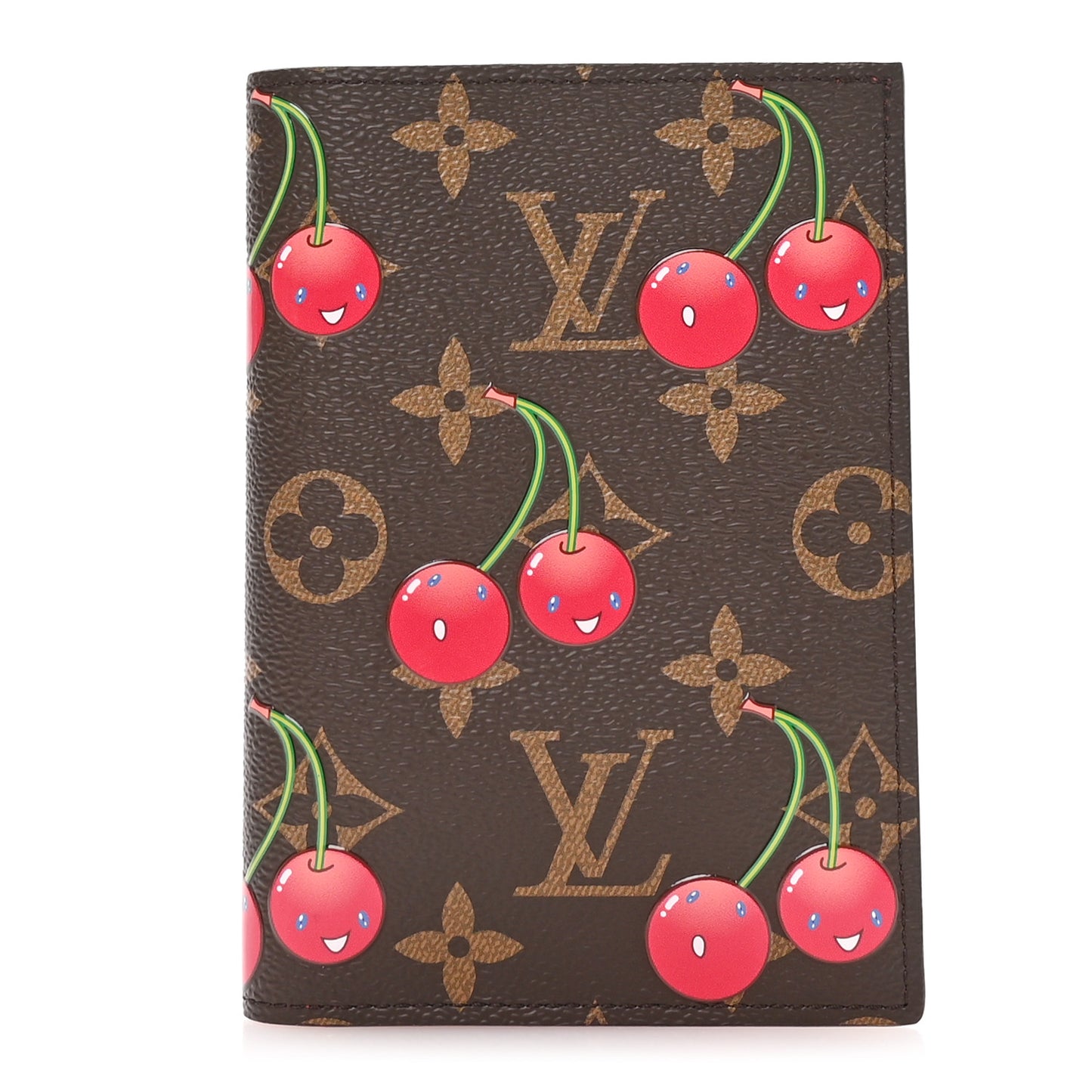 LV X TM Monogram Cerises Passport Cover