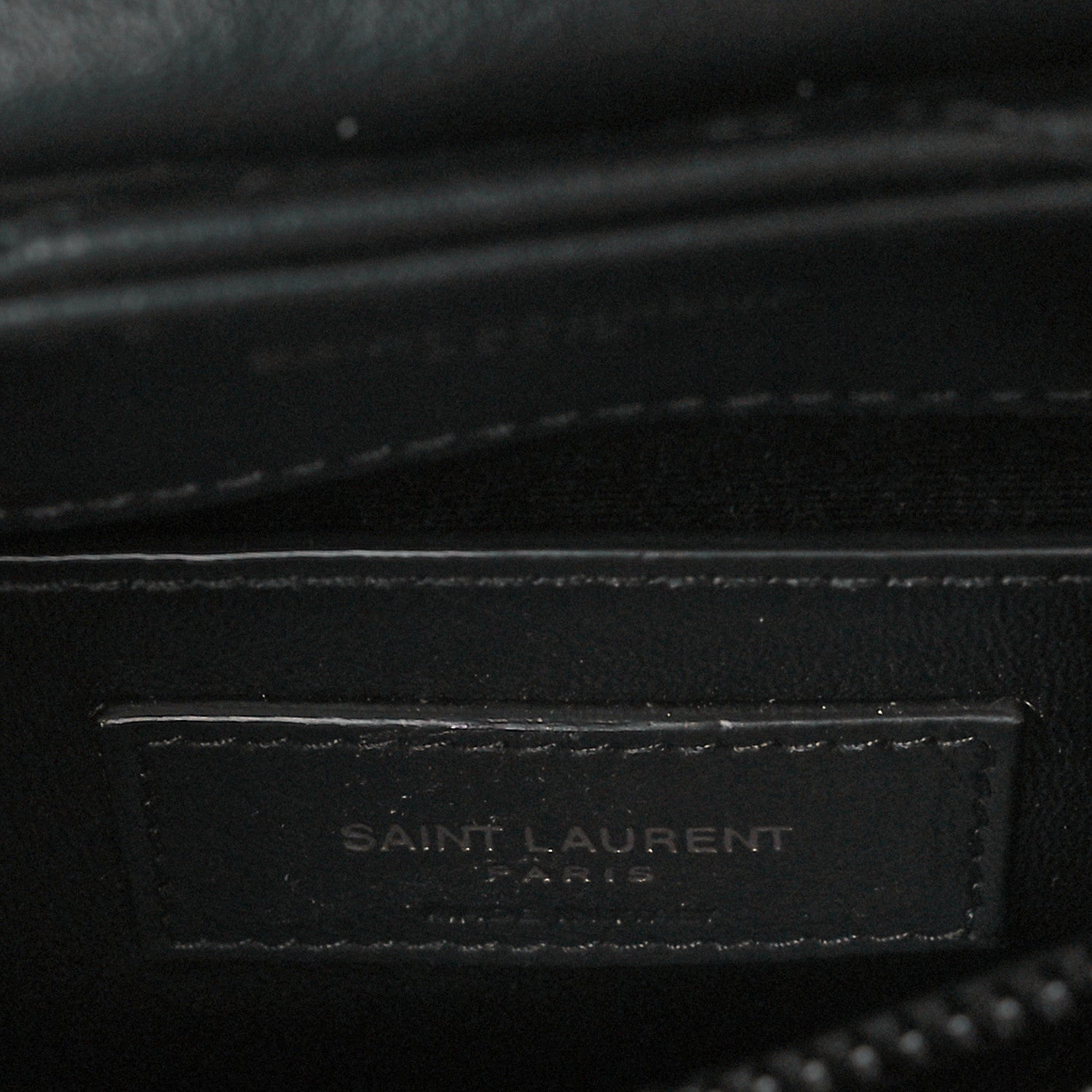 Saint Laurent Calfskin Y Quilted Monogram Monochrome Small Loulou Chain Satchel Black 6 of 10