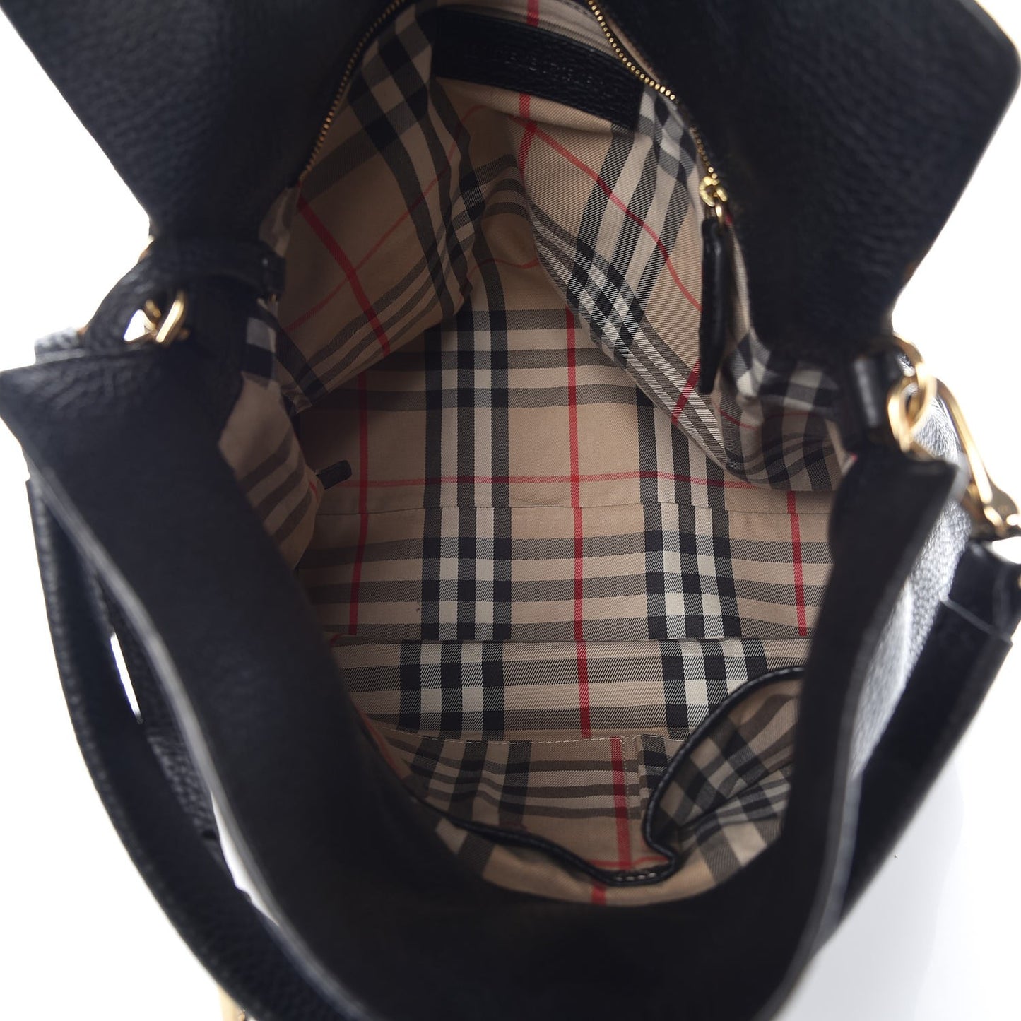 London Grainy Calfskin Medium Cale Hobo Black