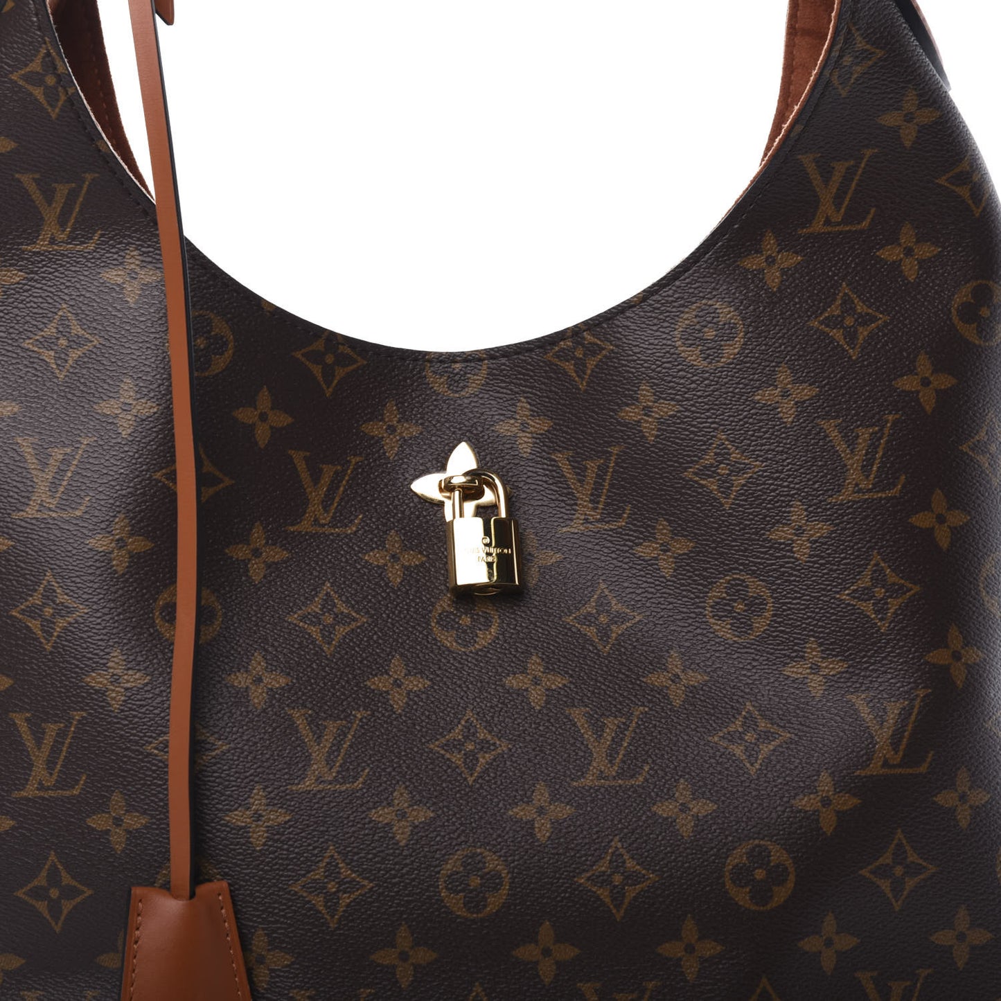 Monogram Flower Hobo Caramel
