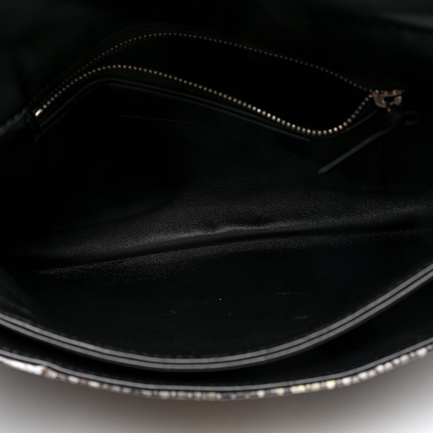 Balenciaga Snakeskin Classic Silver Hardware Envelope Strap Clutch 6 of 11
