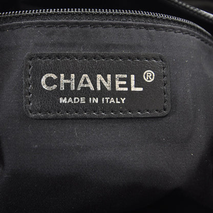 Chanel Vinyl Quilted Paris Biarritz Tote Black 7 of 8
