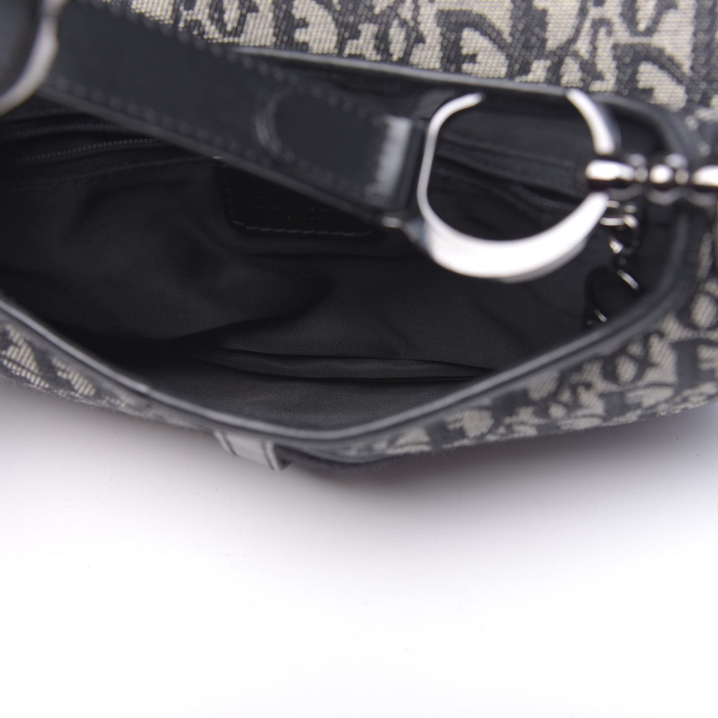 Monogram Double Saddle Bag Black