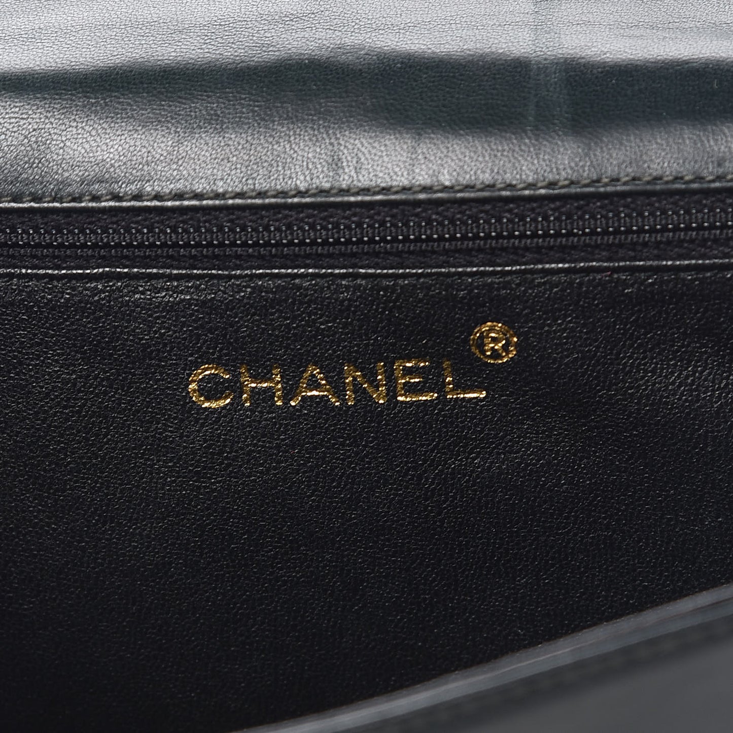 Lambskin Quilted Small Single Flap Black