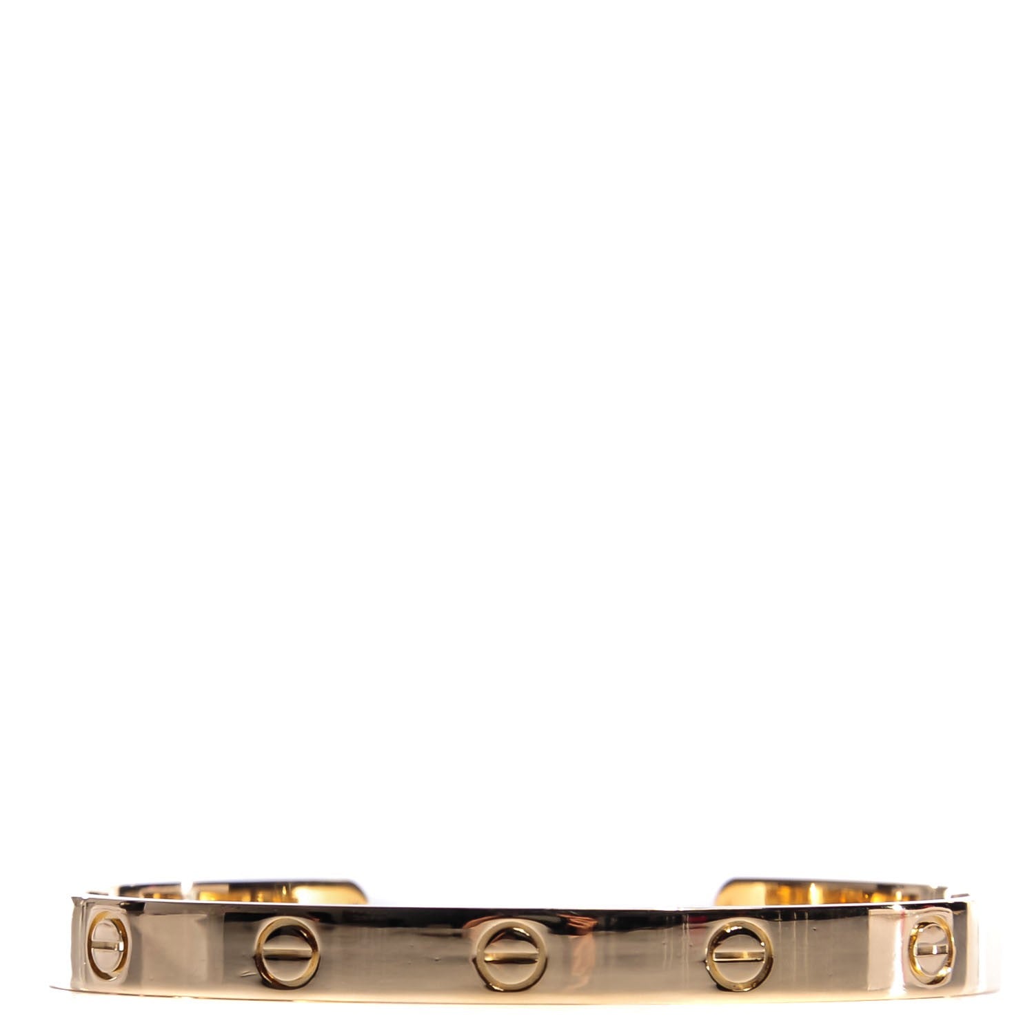 Cartier 18K Pink Gold LOVE Cuff Bracelet 18 1 of 5
