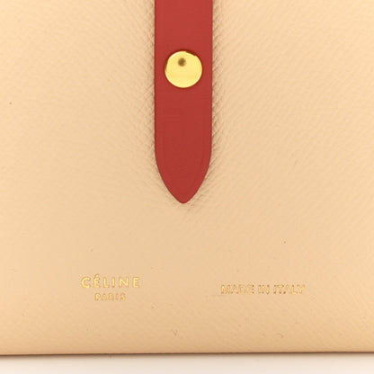 Celine Grained Calfskin Medium Multifunction Strap Wallet Powder Red 6 of 7