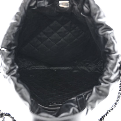 Chanel Shiny Calfskin Quilted Chanel 22 Backpack So Black 5 of 10