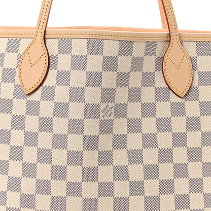 Louis Vuitton Damier Azur Neo Neverfull MM Rose Ballerine 8 of 11